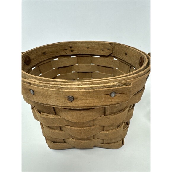 Vintage Longaberger 1985 "Signed" 5" Measuring Basket with Protector 3800BO NICE - Picture 5 of 9